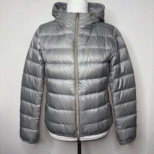 Montecore Women's Down Puffer Jacket Packable Gray Size 40